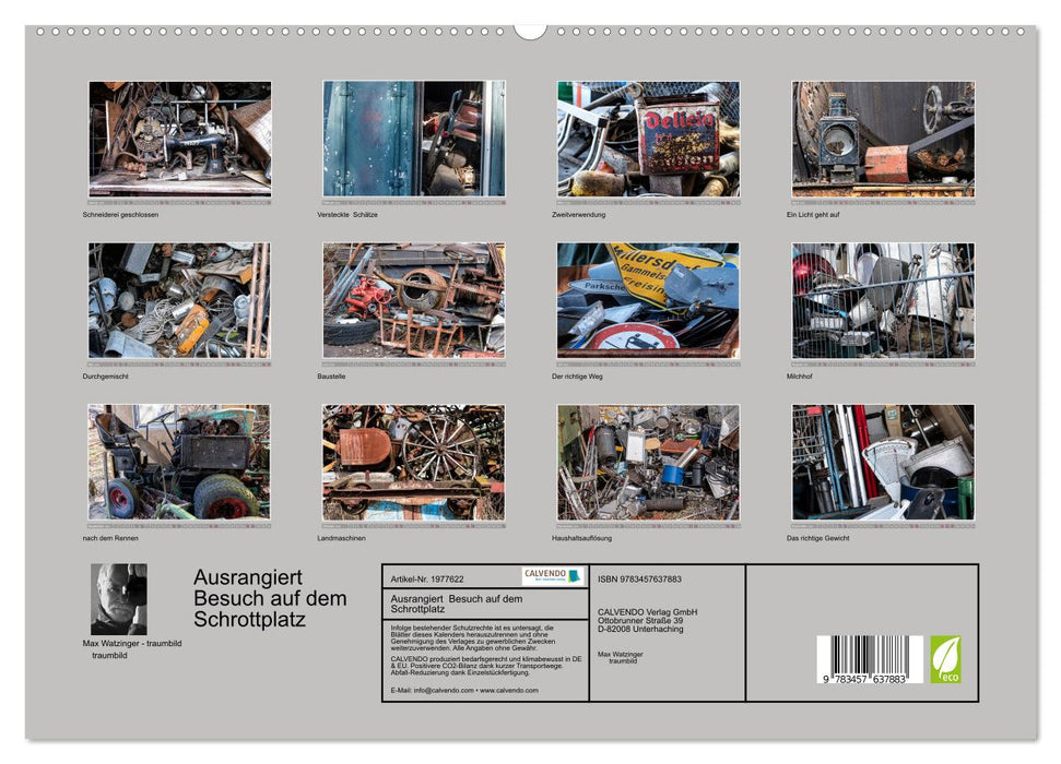 Ausrangiert Besuch auf dem Schrottplatz (CALVENDO Wandkalender 2026)