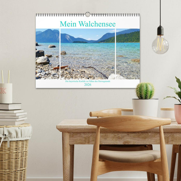 Mein Walchensee - Die bayerische Karibik zu Füßen des Herzogstands (CALVENDO Wandkalender 2026)