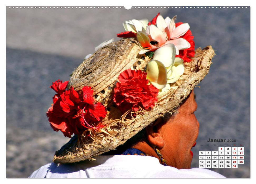Gut BeHütet in Havanna - Kubanische Hutmode (CALVENDO Wandkalender 2026)