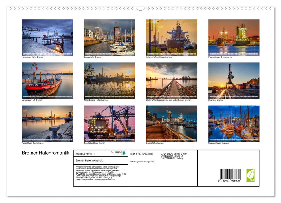 Bremer Hafenromantik (CALVENDO Wandkalender 2026)