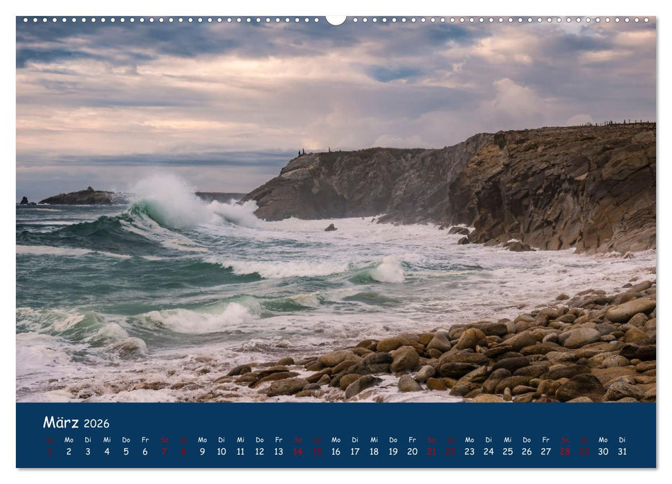 Die wildromantische Côte Sauvage (CALVENDO Wandkalender 2026)