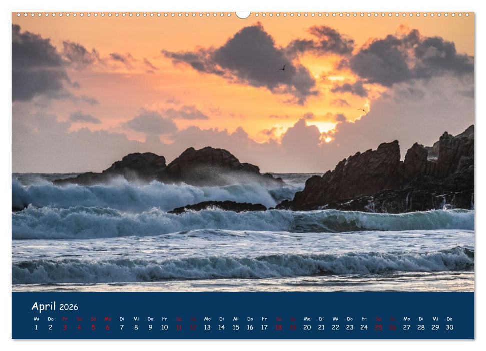 Die wildromantische Côte Sauvage (CALVENDO Wandkalender 2026)