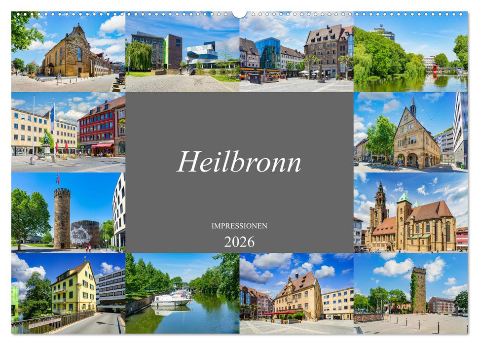 Heilbronn Impressionen (CALVENDO Wandkalender 2026)