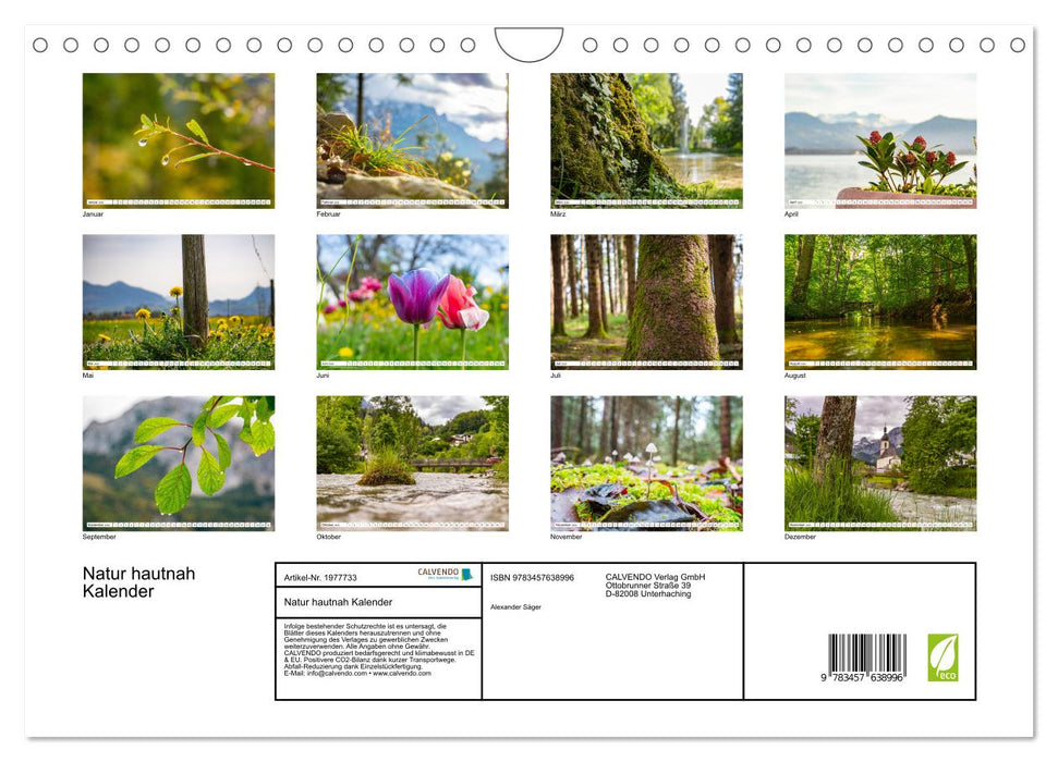 Natur hautnah Kalender (CALVENDO Wandkalender 2026)