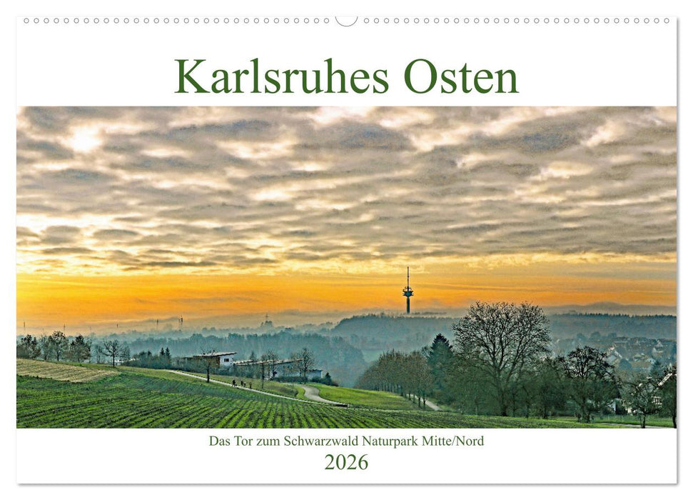 Karlsruhes Osten (CALVENDO Wandkalender 2026)