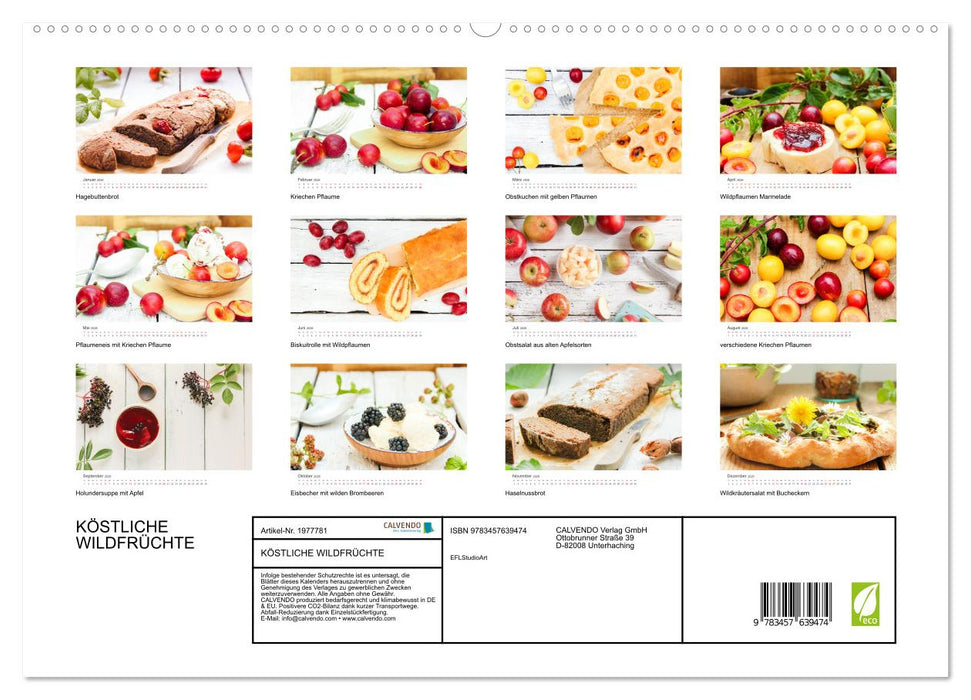 KÖSTLICHE WILDFRÜCHTE (CALVENDO Wandkalender 2026)