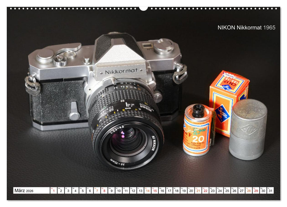 Spiegelreflexkameras der 1950er-1980er Jahre (CALVENDO Wandkalender 2026)