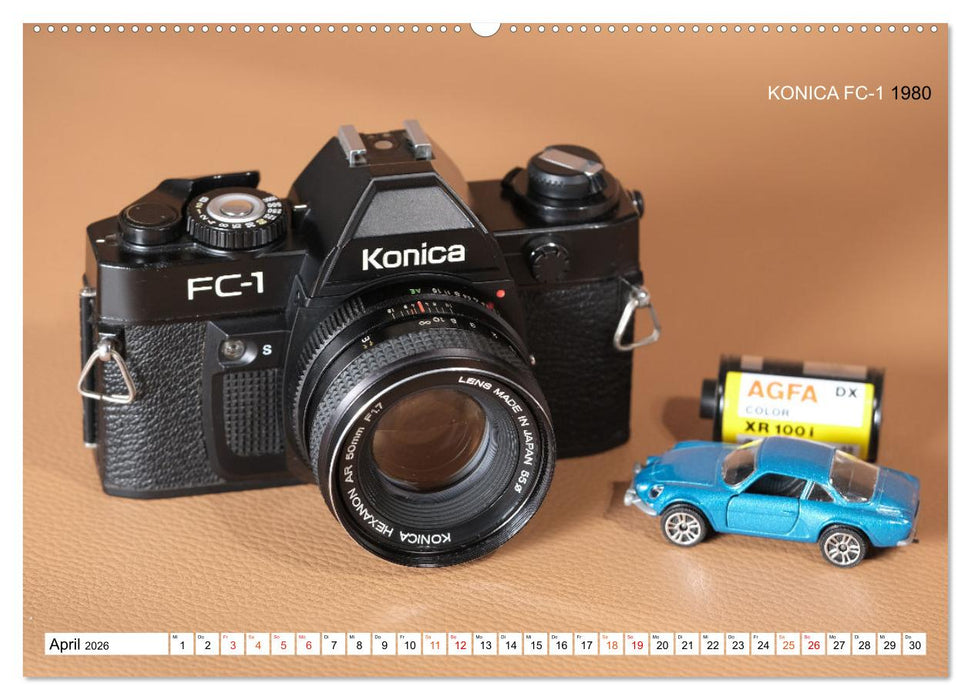 Spiegelreflexkameras der 1950er-1980er Jahre (CALVENDO Wandkalender 2026)