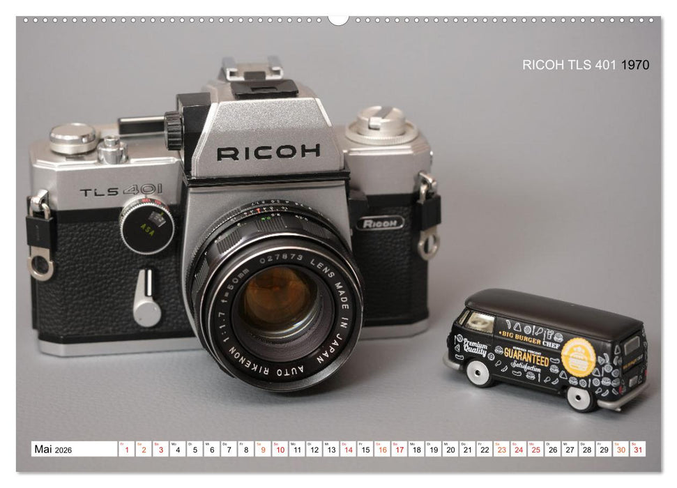 Spiegelreflexkameras der 1950er-1980er Jahre (CALVENDO Wandkalender 2026)