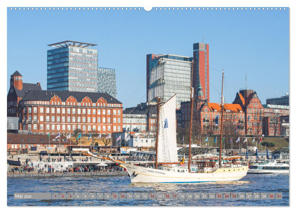 HAMBURG - Maritime Metropole (CALVENDO Wandkalender 2026)