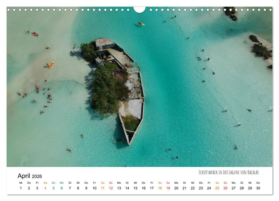 Mexiko aus der Vogelperspektive (CALVENDO Wandkalender 2026)