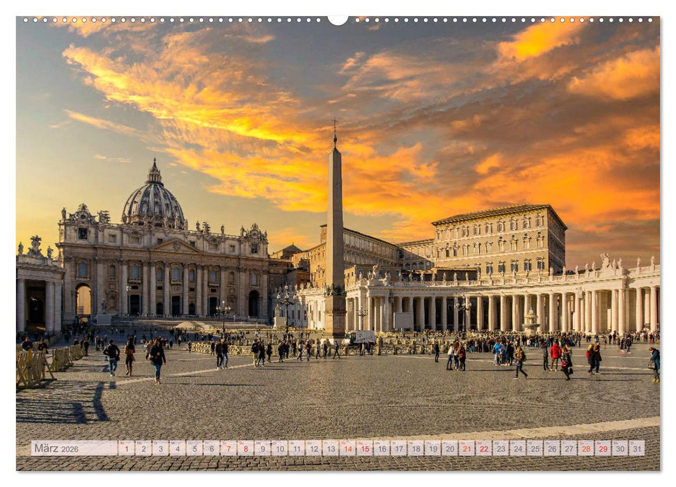 Weltreise - In zwölf Monaten um die Welt (CALVENDO Premium Wandkalender 2026)