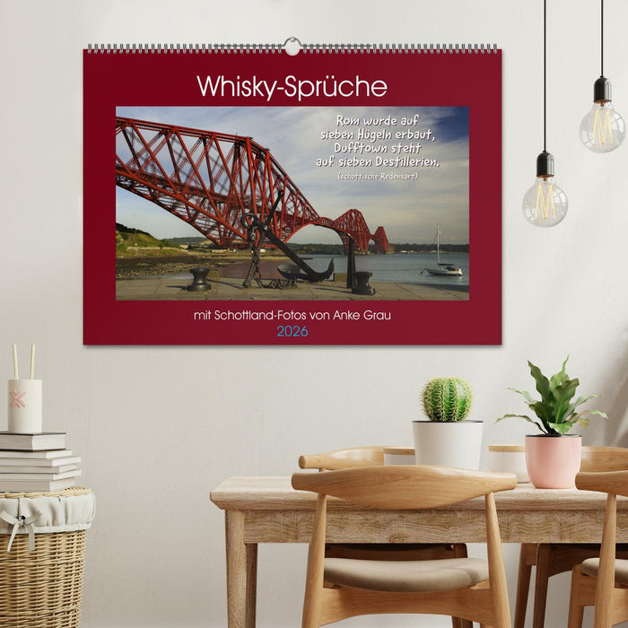 Whisky-Sprüche (CALVENDO Wandkalender 2026)