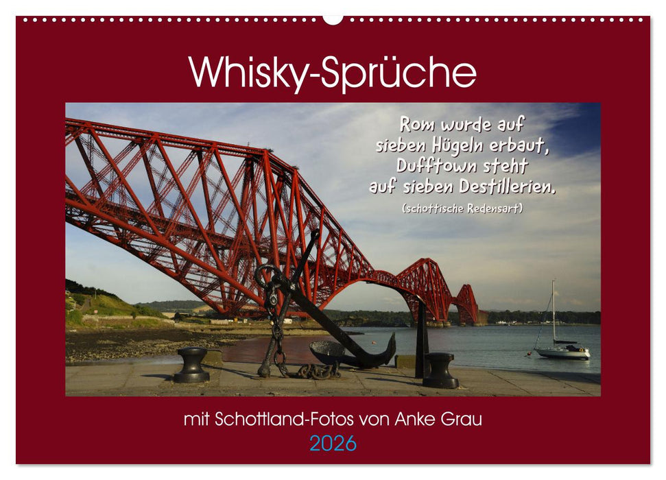 Whisky-Sprüche (CALVENDO Wandkalender 2026)