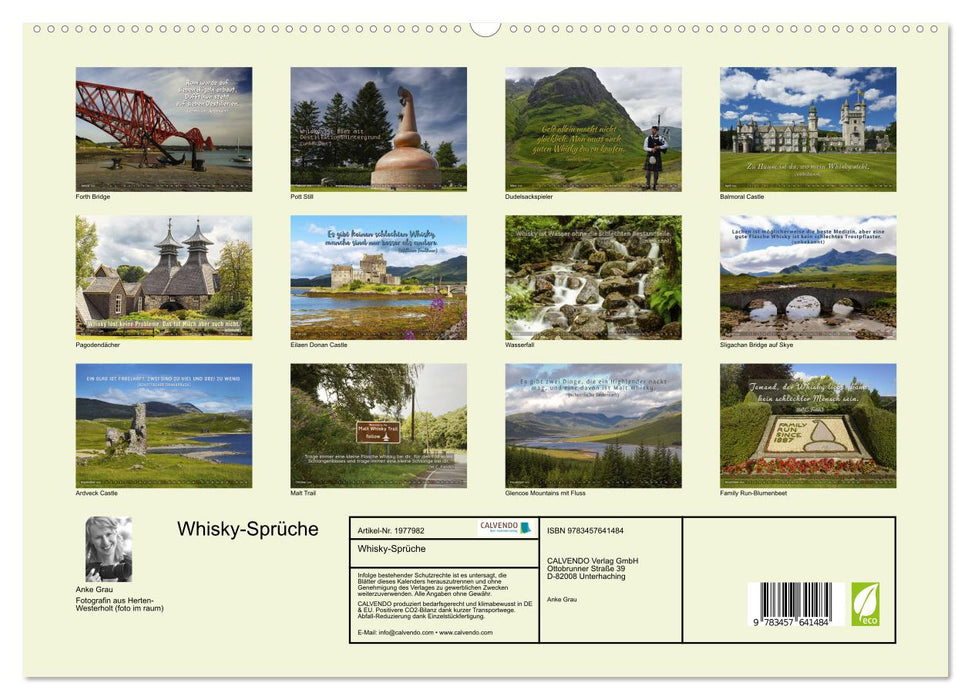 Whisky-Sprüche (CALVENDO Wandkalender 2026)