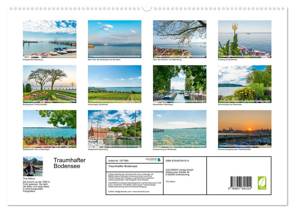 Traumhafter Bodensee (CALVENDO Wandkalender 2026)