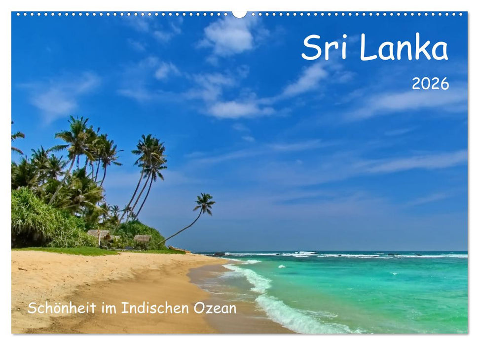 Sri Lanka, Schönheit im Indischen Ozean (CALVENDO Wandkalender 2026)