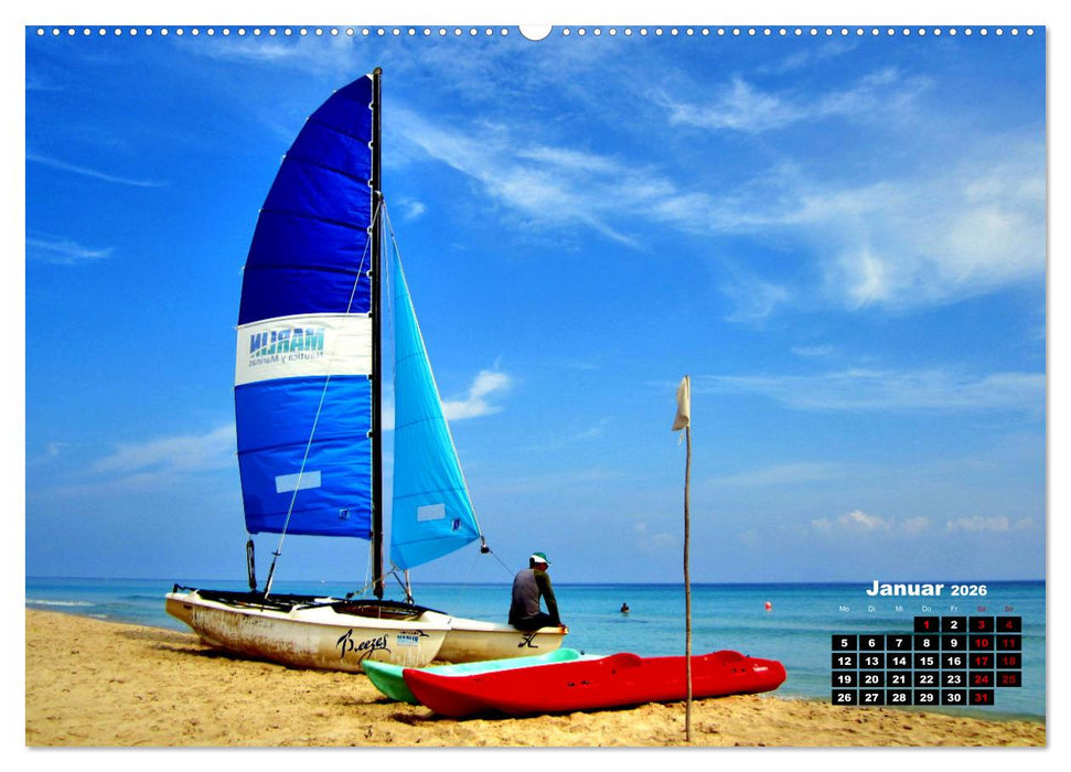 Katamarane an Traumstränden - Hobie Cats in Cuba (CALVENDO Wandkalender 2026)
