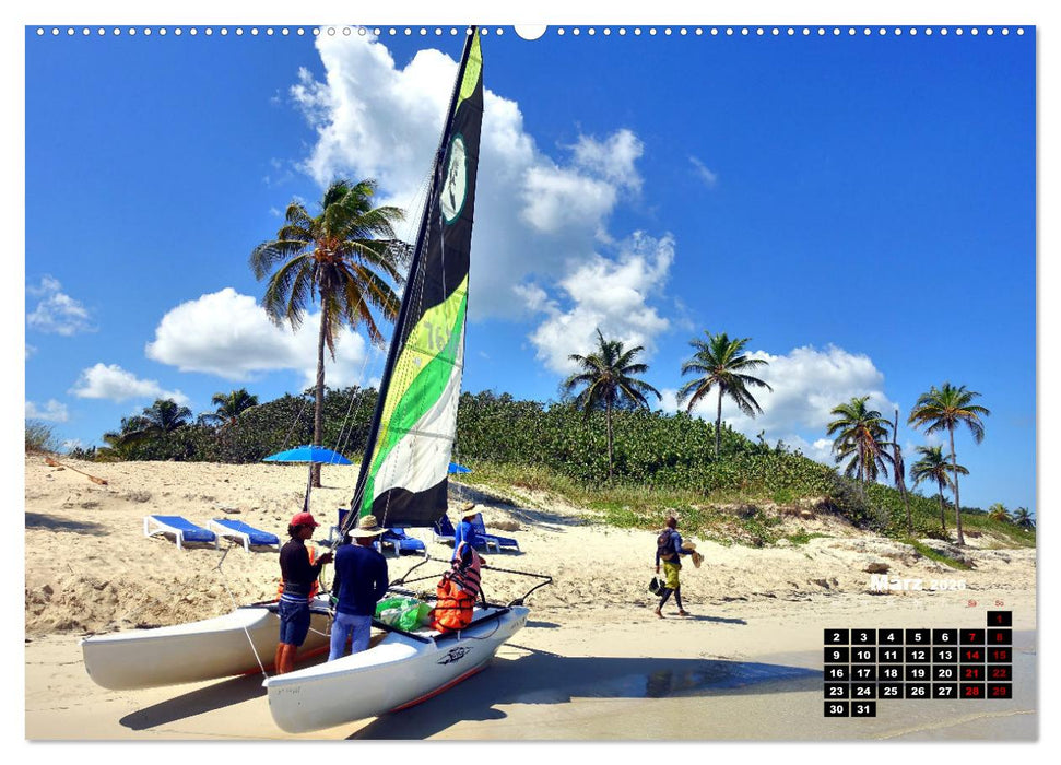 Katamarane an Traumstränden - Hobie Cats in Cuba (CALVENDO Wandkalender 2026)