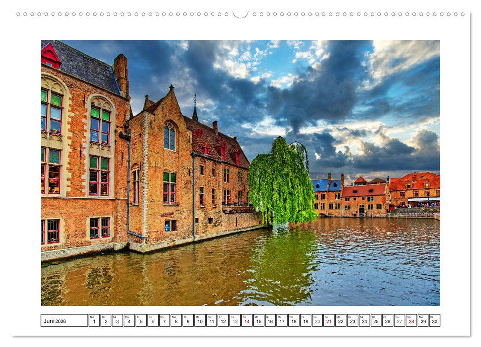 Zwei belgische Pralinen Brügge und Gent (CALVENDO Wandkalender 2026)
