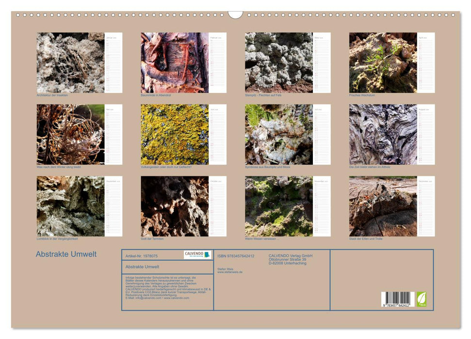 Abstrakte Umwelt (CALVENDO Wandkalender 2026)