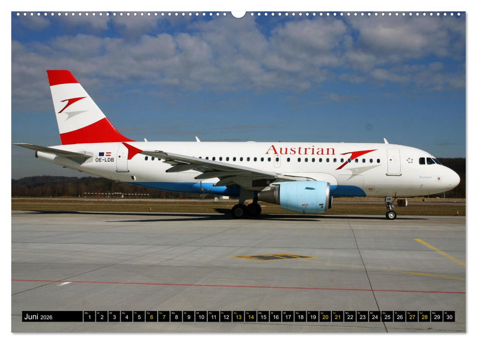 Airbus Airliners (CALVENDO Wandkalender 2026)