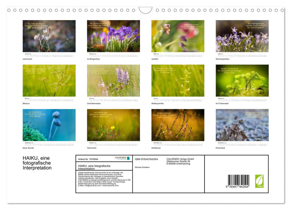 HAIKU, eine fotografische Interpretation (CALVENDO Wandkalender 2026)