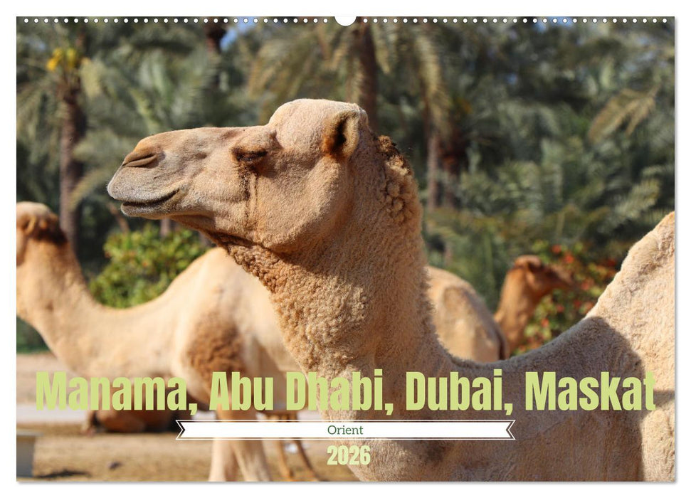 Orient - Manama, Abu Dhabi, Dubai, Maskat (CALVENDO Wandkalender 2026)