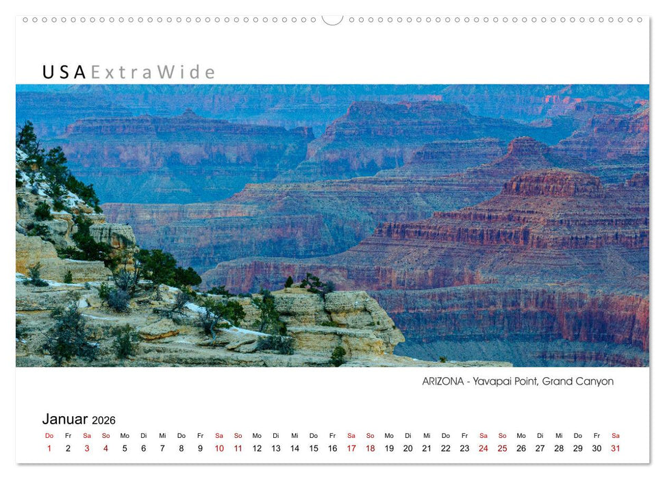Impressionen aus ARIZONA - Panoramabilder (CALVENDO Wandkalender 2026)