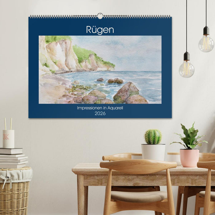 Rügen Impressionen in Aquarell (CALVENDO Wandkalender 2026)