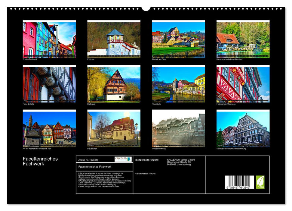Facettenreiches Fachwerk (CALVENDO Wandkalender 2026)