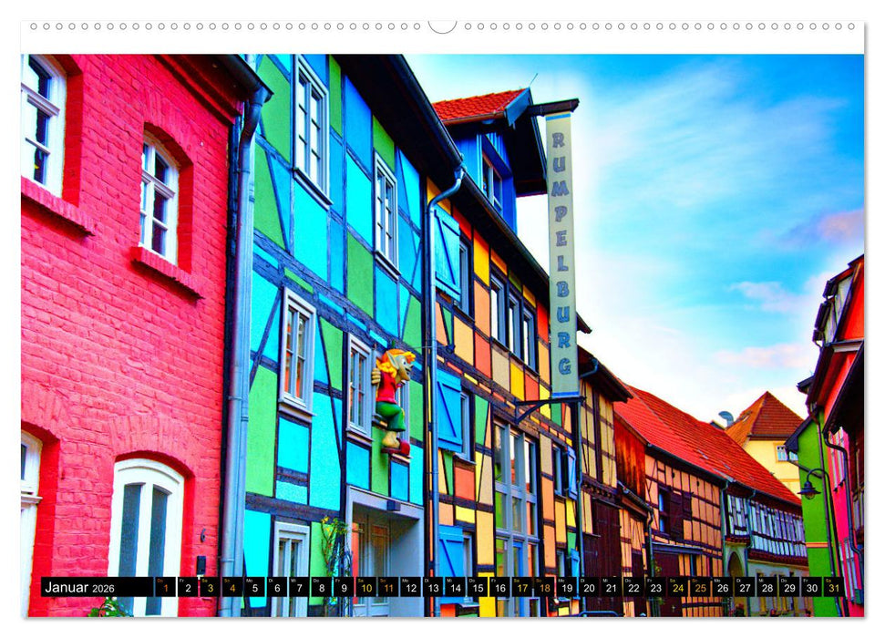 Facettenreiches Fachwerk (CALVENDO Wandkalender 2026)