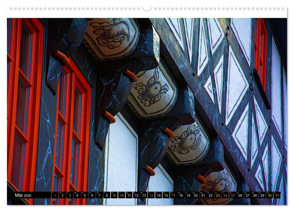 Facettenreiches Fachwerk (CALVENDO Wandkalender 2026)