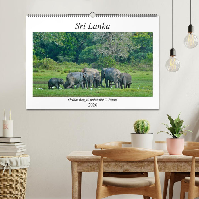 Sri Lanka, Grüne Berge - unberührte Natur (CALVENDO Wandkalender 2026)