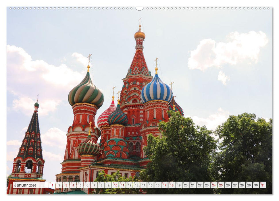 Russland - Auf dem Wasser von Moskau nach St. Petersburg (CALVENDO Wandkalender 2026)