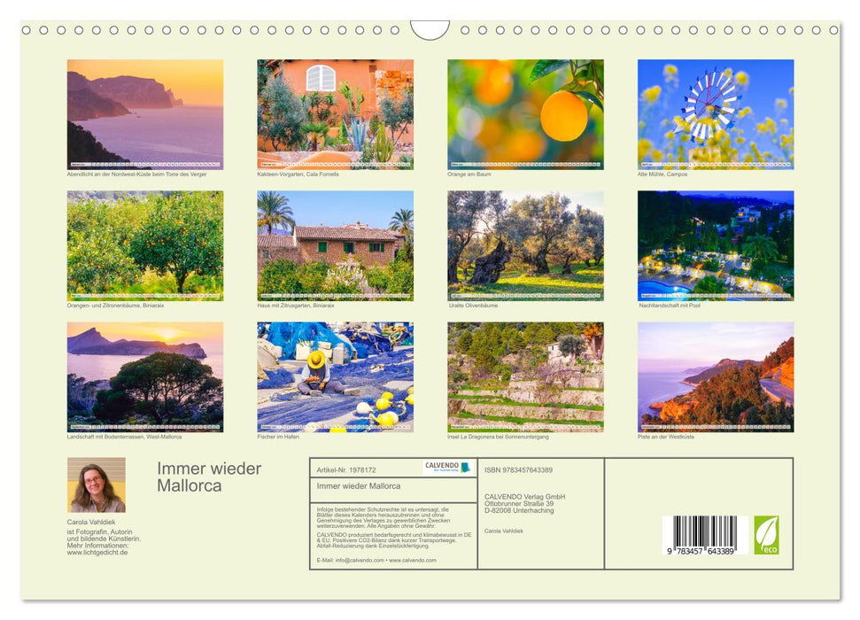 Immer wieder Mallorca (CALVENDO Wandkalender 2026)