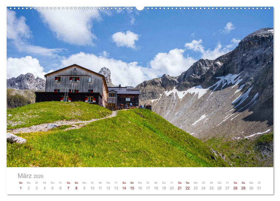 Die Alpen - Wandern durch die schönste Bergregion Europas. (CALVENDO Wandkalender 2026)
