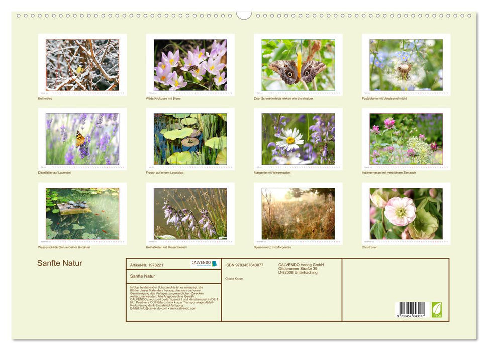 Sanfte Natur (CALVENDO Wandkalender 2026)