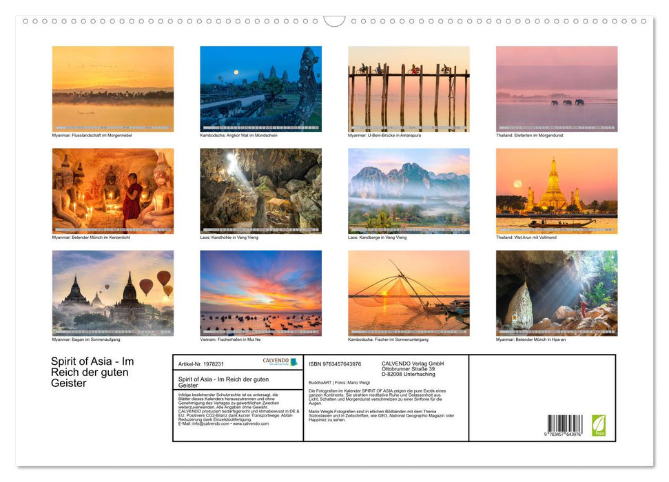 Spirit of Asia - Im Reich der guten Geister (CALVENDO Wandkalender 2026)