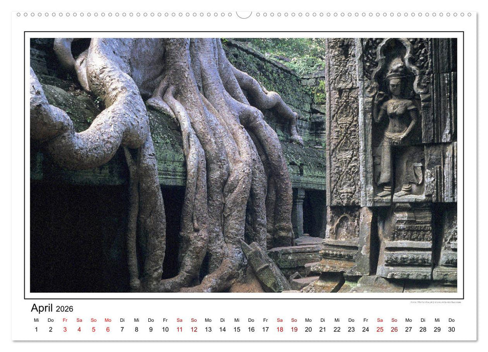 ANGKOR - IM REICH DER KHMER (CALVENDO Wandkalender 2026)