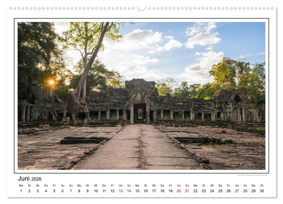 ANGKOR - IM REICH DER KHMER (CALVENDO Wandkalender 2026)