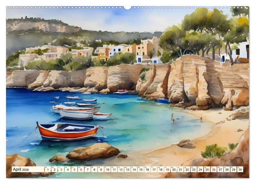 Inselparadiese rund um den Globus (CALVENDO Premium Wandkalender 2026)