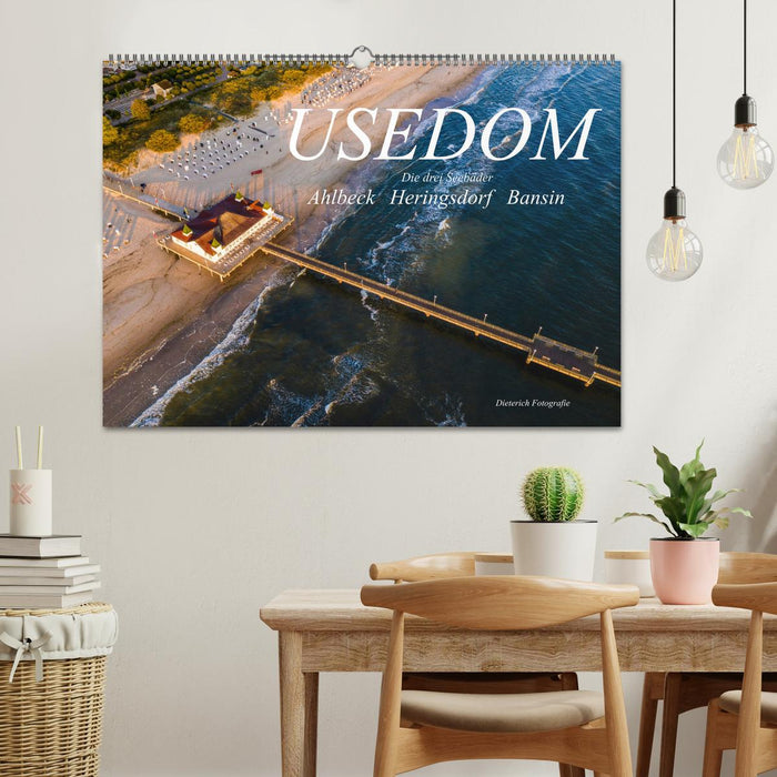 USEDOM Die drei Seebäder Ahlbeck - Heringsdorf - Bansin (CALVENDO Wandkalender 2026)