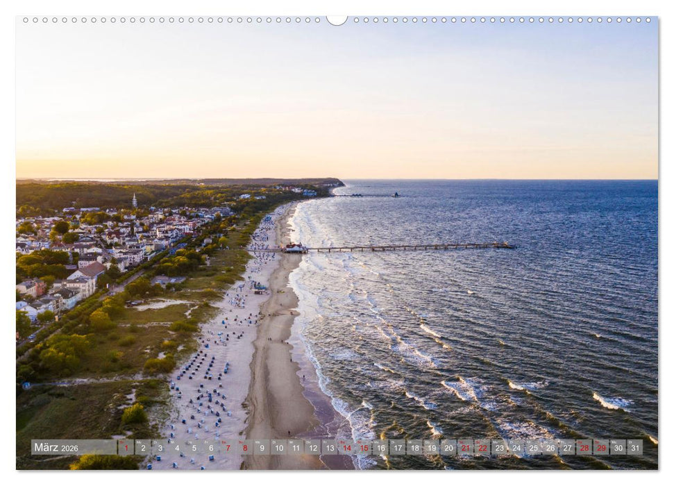 USEDOM Die drei Seebäder Ahlbeck - Heringsdorf - Bansin (CALVENDO Wandkalender 2026)