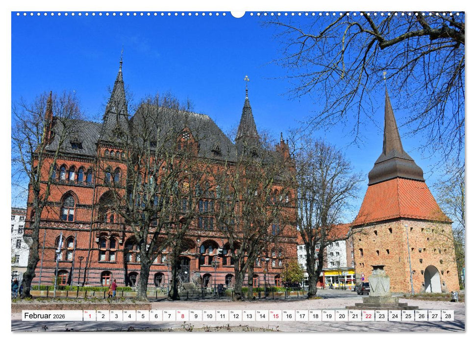 Hansestadt ROSTOCK, das Tor zur Ostsee (CALVENDO Wandkalender 2026)