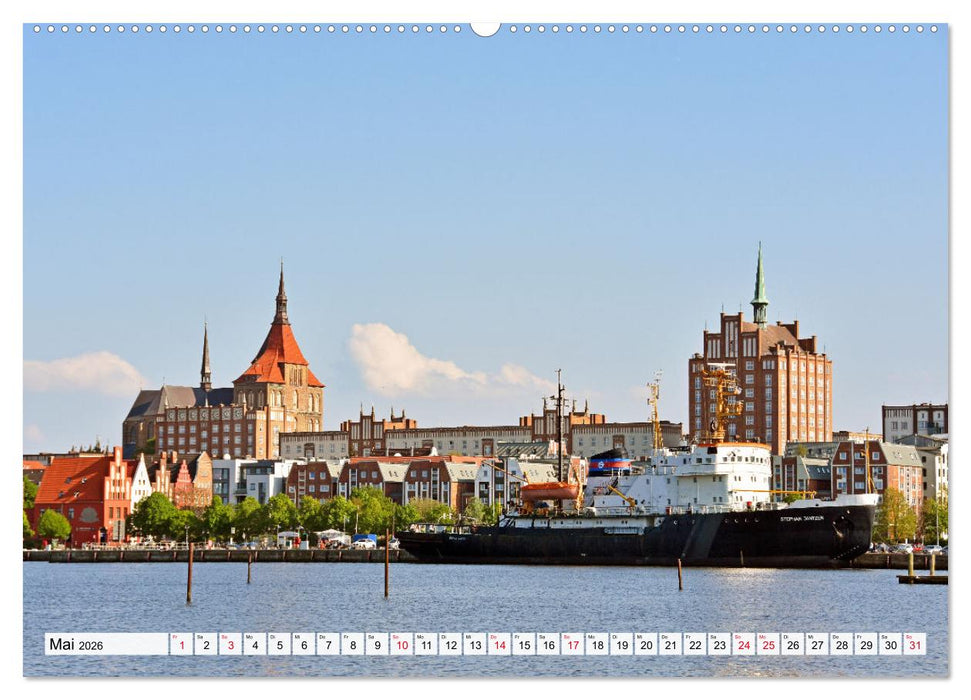 Hansestadt ROSTOCK, das Tor zur Ostsee (CALVENDO Wandkalender 2026)