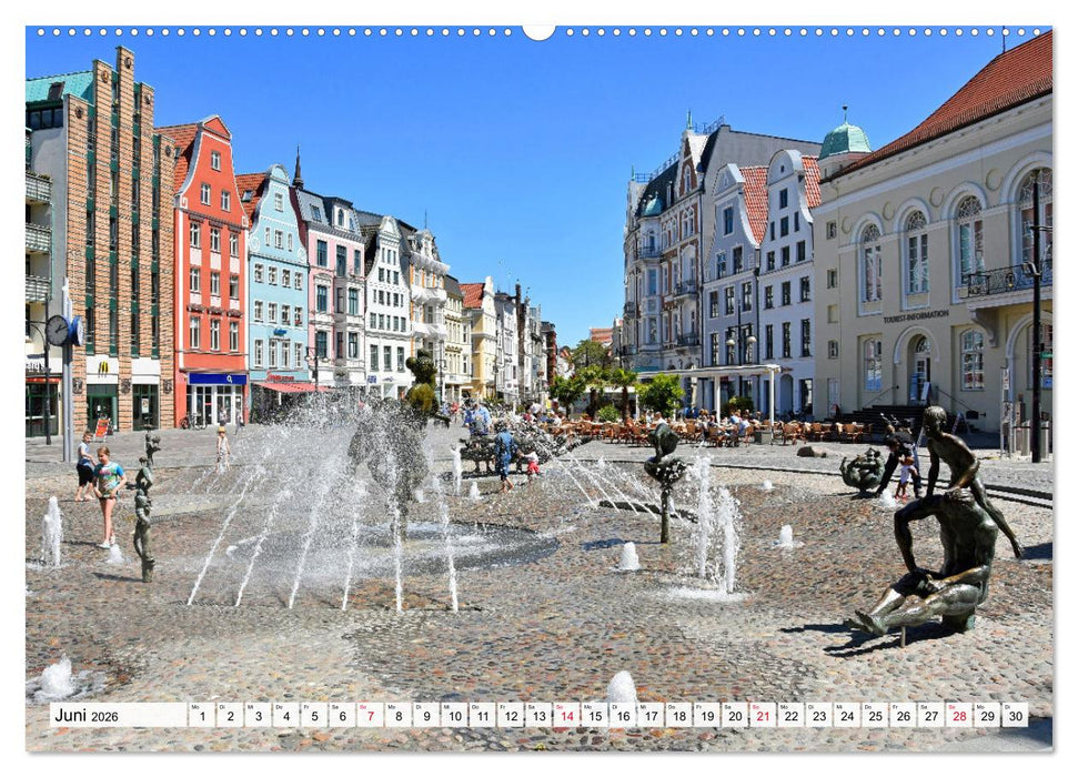 Hansestadt ROSTOCK, das Tor zur Ostsee (CALVENDO Wandkalender 2026)