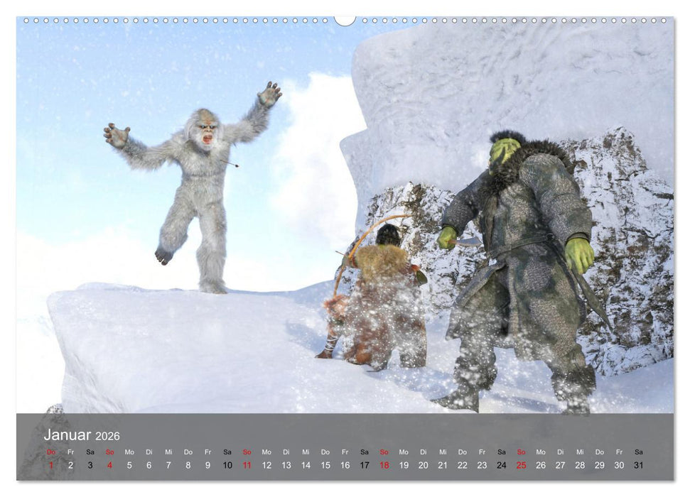 Welt der Orks (CALVENDO Wandkalender 2026)