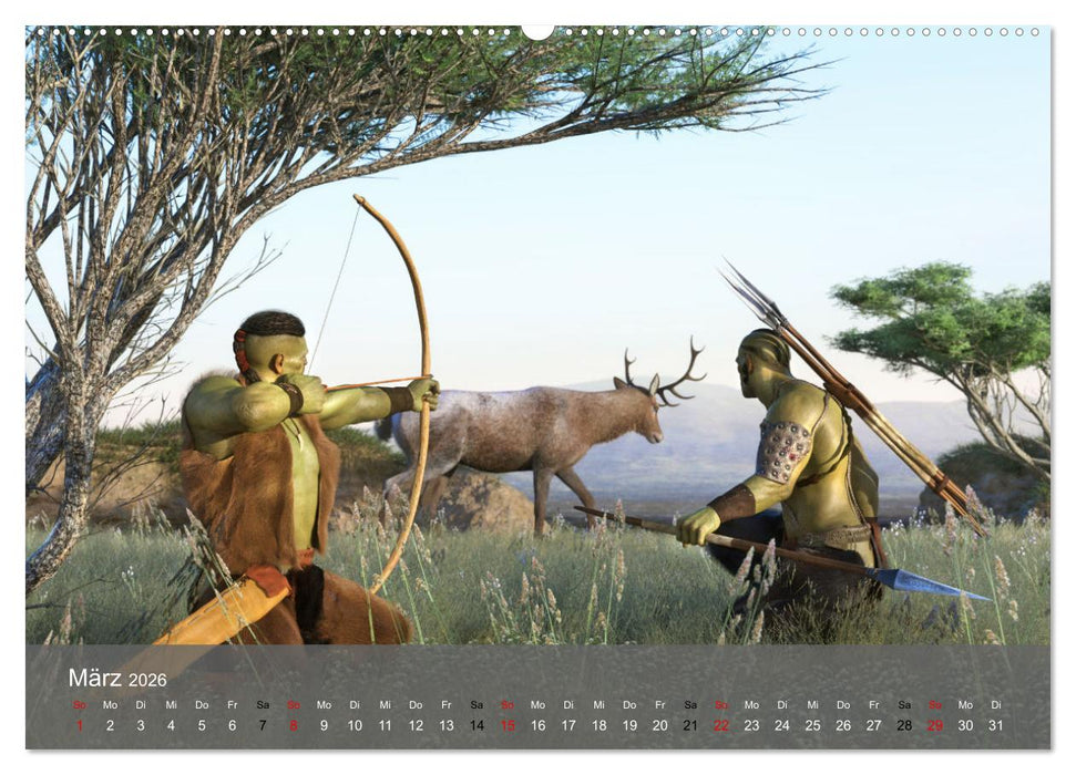 Welt der Orks (CALVENDO Wandkalender 2026)