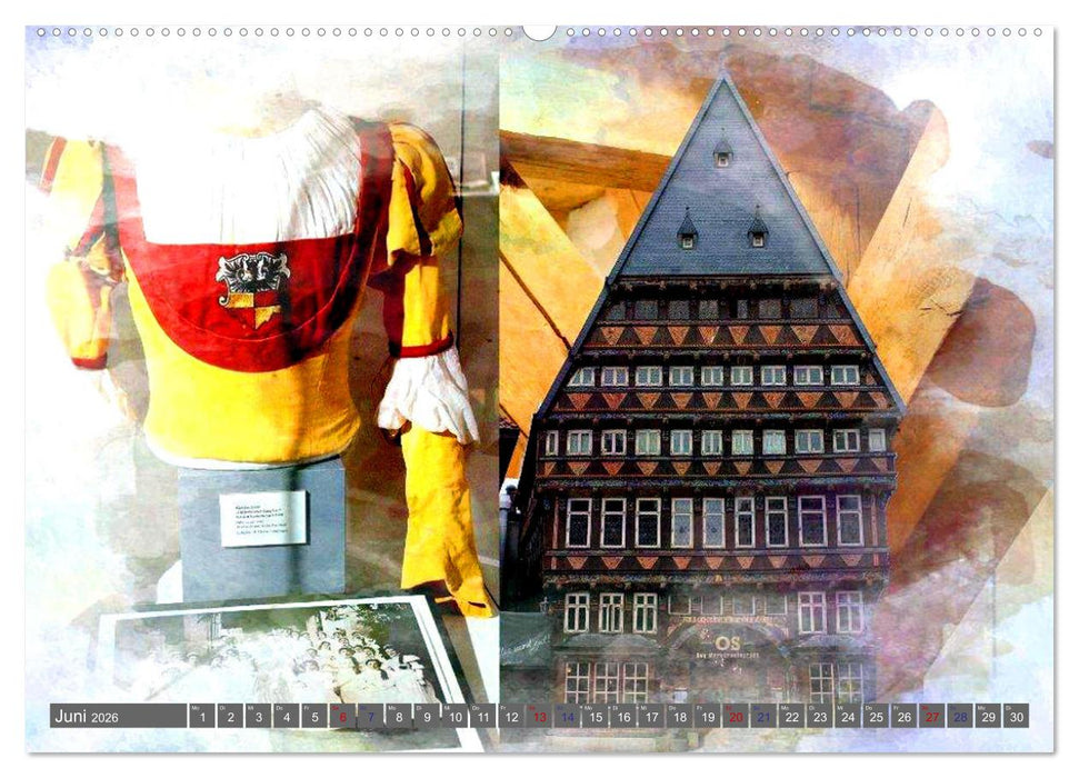Erlebnis-Räume Kunst und Kultur in Hildesheim (CALVENDO Wandkalender 2026)